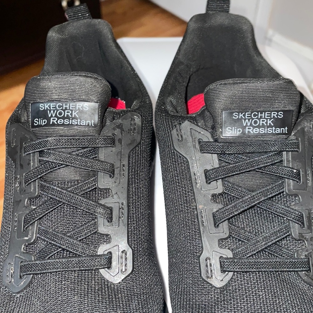 Sketchers work resistant sneakers